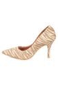 Tacon Alto Stiletto Dorado Animal Print Glitter Vizzano de Vizzano