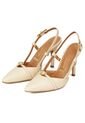 Tacon Alto Crema Slingback Vizzano de Vizzano