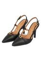 Tacon Alto Negro Slingback Vizzano de Vizzano