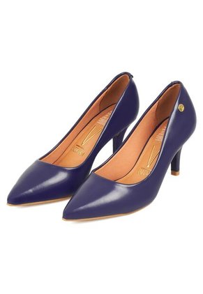 Tacon Medio Stiletto Azul Vizzano