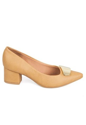 Tacon Medio Cuadrado Arena Dorado Vizzano