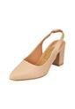 Tacon Medio Cuadrado Slingback Beige Vizzano de Vizzano