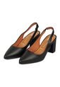 Tacon Medio Cuadrado Slingback Negro Vizzano de Vizzano