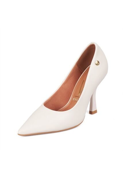 Tacon Medio Stiletto Pump Crema Vizzano