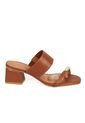 Sandalia Tacon Medio Mule Café-Mocca Vizzano de Vizzano