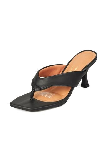 Sandalia Tacon Medio Flip Flop Negro Vizzano Vizzano