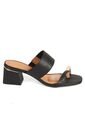 Sandalia Tacon Medio Mule Negro Vizzano de Vizzano