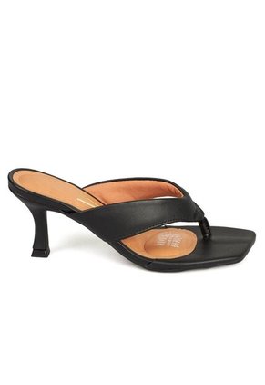 Sandalia Tacon Medio Flip Flop Negro Vizzano