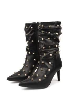 Bota Tacon Alto Napa Genebra Negro Vizzano