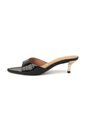 Sandalia Tacon Bajo Verniz Croco Negro Vizzano de Vizzano