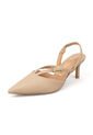 Tacon Medio Slingback Pelica Beige Vizzano de Vizzano