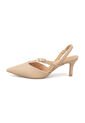 Tacon Medio Slingback Pelica Beige Vizzano de Vizzano