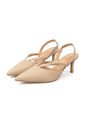 Tacon Medio Slingback Pelica Beige Vizzano de Vizzano