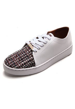 Tenis Blanco-Negro-Rojo Vizzano