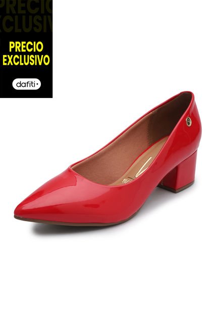 Tacón Medio Rojo Vizzano