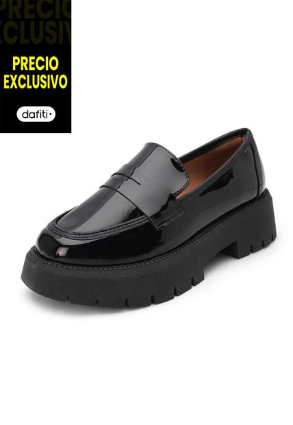 Mocasín Chunky Negro Vizzano