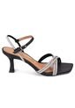 Sandalia Tacon Medio Negro-Cristal Vizzano de Vizzano