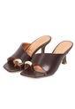 Sandalia Tacon Medio Café-Cacao Vizzano de Vizzano