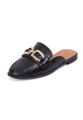 Slipper Baleta Zueco Negro Vizzano
