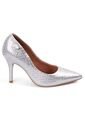 Tacon Stiletto Alto Plateado Metal Vizzano de Vizzano