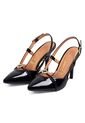 Tacon Alto Negro Slingback Vizzano de Vizzano