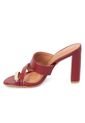 Sandalia Tacon Alto Mule Rojo-Cereza Vizzano de Vizzano