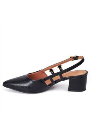 Tacon Medio Cuadrado Negro Vizzano