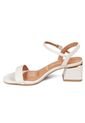 Sandalia Tacon Bajo Blanco-Marfil Vizzano de Vizzano