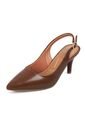 Tacon Medio Café-Capuccino Slingback Vizzano de Vizzano