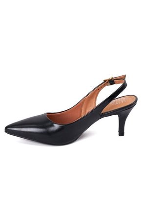 Tacon Medio Negro Slingback Vizzano