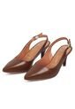 Tacon Medio Café-Capuccino Slingback Vizzano de Vizzano