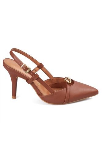 Tacon Alto Café-Moca Slingback Vizzano Vizzano