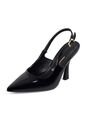 Tacon Alto Negro-Negro Slingback Heel Vizzano de Vizzano