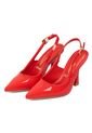 Tacon Alto Rojo-Rubi Slingback Heel Vizzano de Vizzano