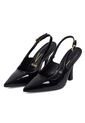 Tacon Alto Negro-Negro Slingback Heel Vizzano de Vizzano
