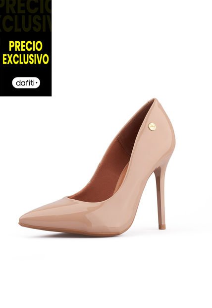 Stiletto Alto Beige- Verniz Vizzano
