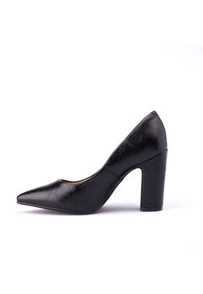 Tacón Alto Cuadrado Negro Vizzano