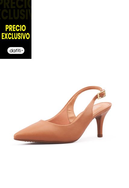 Tacón Medio Camel Vizzano