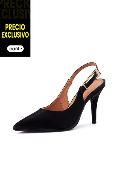 Tacón Alto Glossy Negro Vizzano
