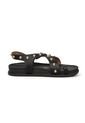 Sandalia Plana Negro Napa Calf Vizzano de Vizzano