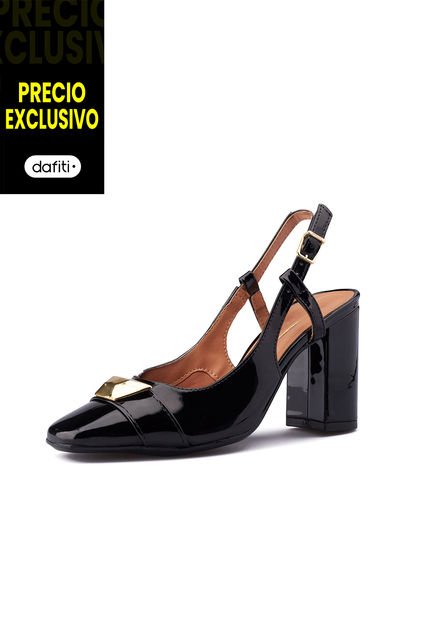 Tacon Alto Negro Dorado Vizzano