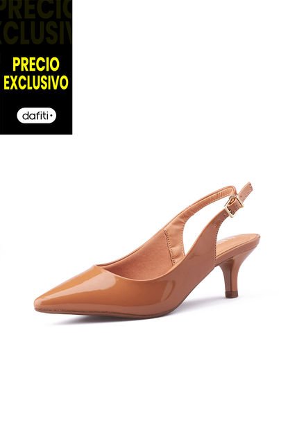 Tacón Medio Camel Vizzano