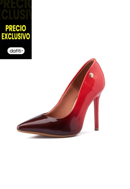 Stiletto Alto Difuminado Rojo Vizzano
