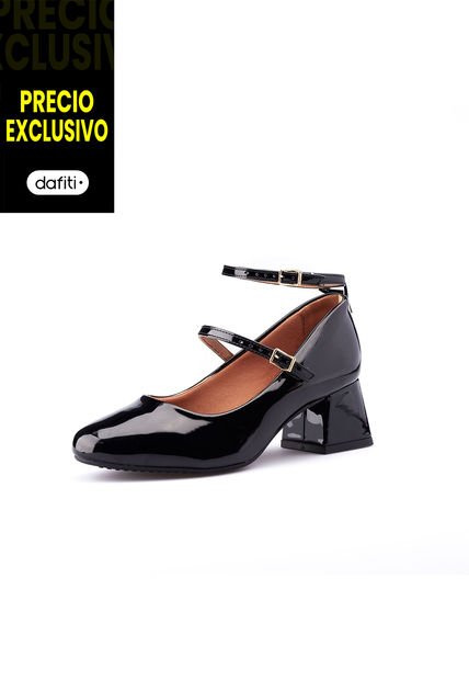 Tacón Bajo Negro Vizzano
