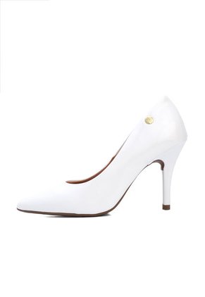 Tacón Alto Blanco-Dorado Vizzano