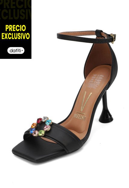 Sandalia Tacón Negro Vizzano