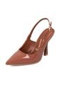 Tacon Alto Café-Moca Slingback Heel Vizzano de Vizzano