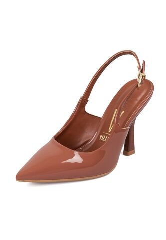 Tacon Alto Café-Moca Slingback Heel Vizzano Vizzano