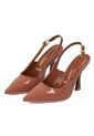 Tacon Alto Café-Moca Slingback Heel Vizzano de Vizzano