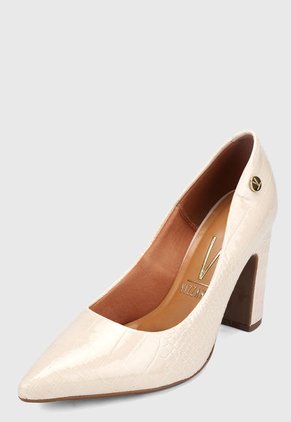 Tacón Alto Blanco Hueso Vizzano